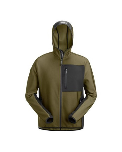 Hoodie with full-length zipper