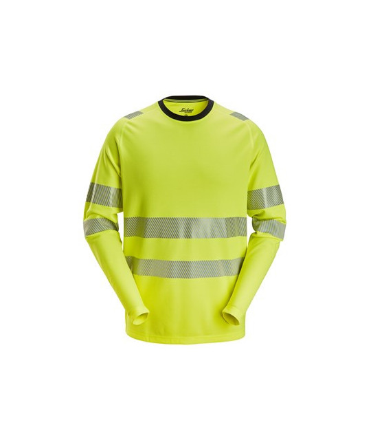 Snickers Workwear Långärmad T-shirt, varsel klass 3