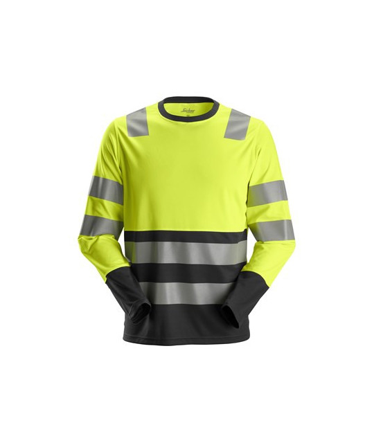 Long-sleeved high-visibility shirt class 2