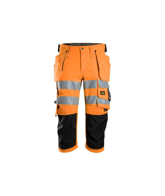 Snickers Workwear Piratbyxor med hölsterfickor, varsel klass 1/2