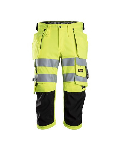 Snickers Workwear Piratbyxor med hölsterfickor, varsel klass 1/2