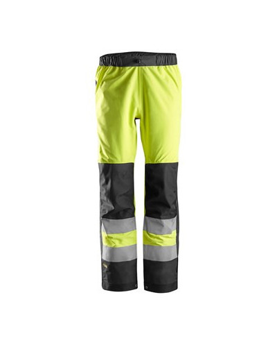 Waterproof shell trousers, high-visibility clothing class 2