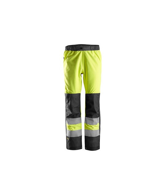 Waterproof shell trousers, high-visibility clothing class 2