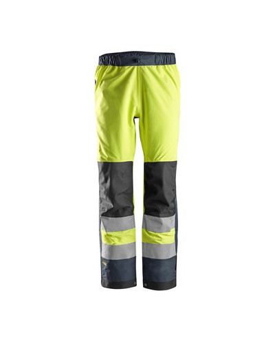 Waterproof shell trousers, high-visibility clothing class 2