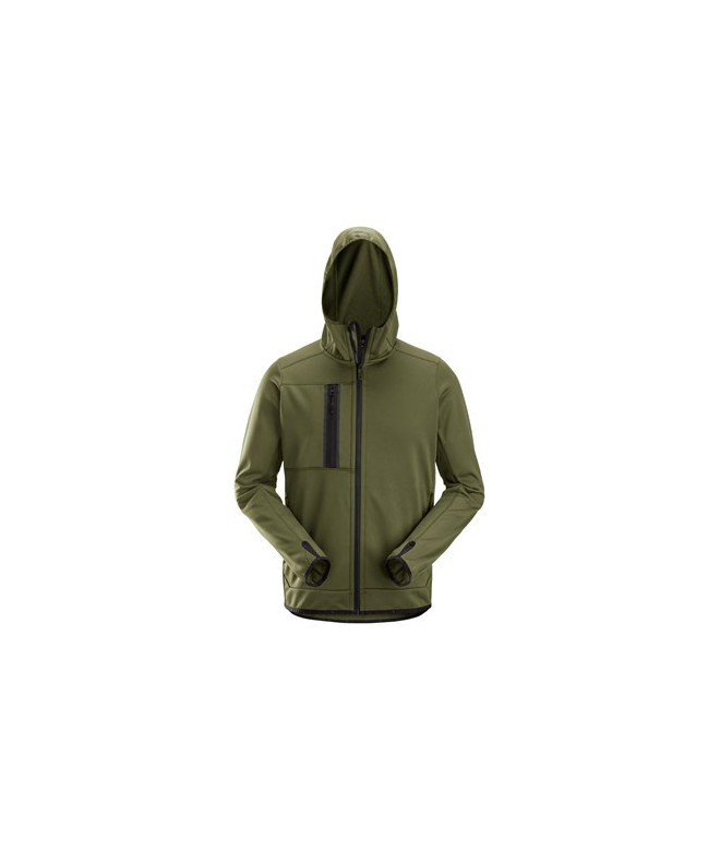 Fleece hoodie with full-length zip