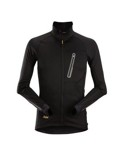 Midlayer with full-length zipper