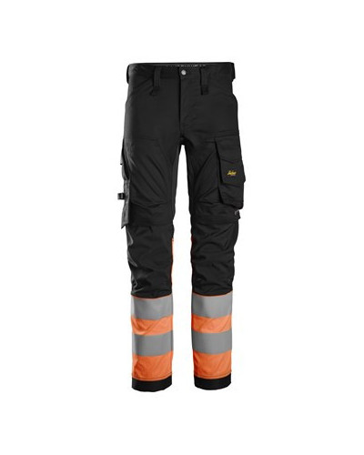 Warning trousers with stretch, class 1