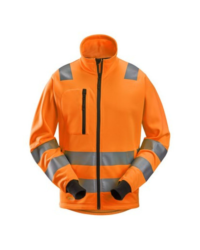 High-visibility jacket class 2/3 with full-length zipper