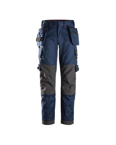 Work trousers with stretch and holster pockets