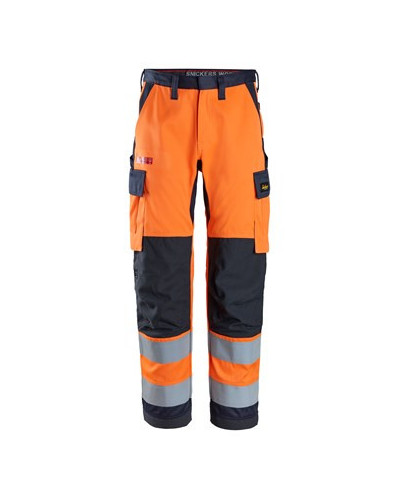 Work trousers, high-visibility orange class 2