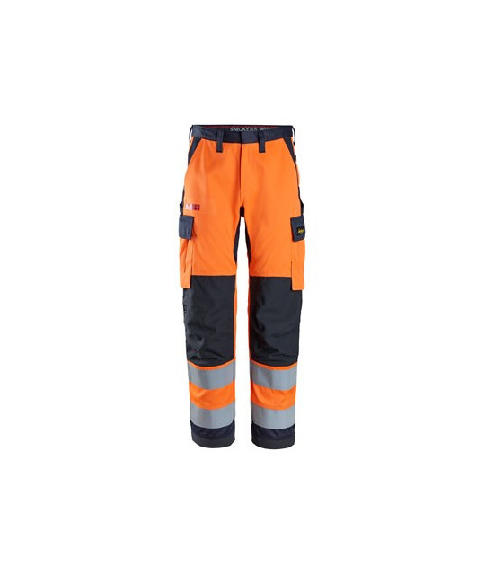 Snickers Workwear Arbetsbyxa, varselorange klass 2