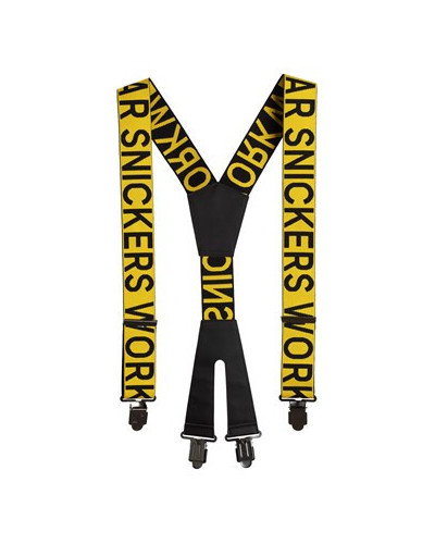 Suspenders with logo