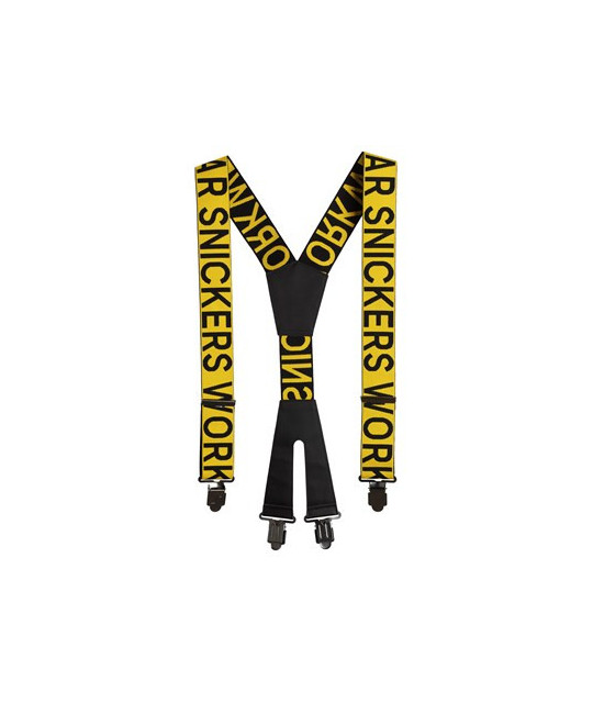 Suspenders with logo