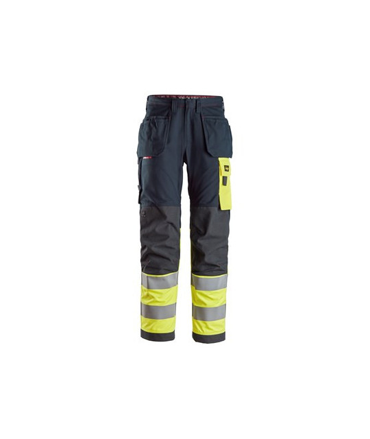 Snickers Workwear Arbetsbyxa med hölsterfickor, varsel klass 1