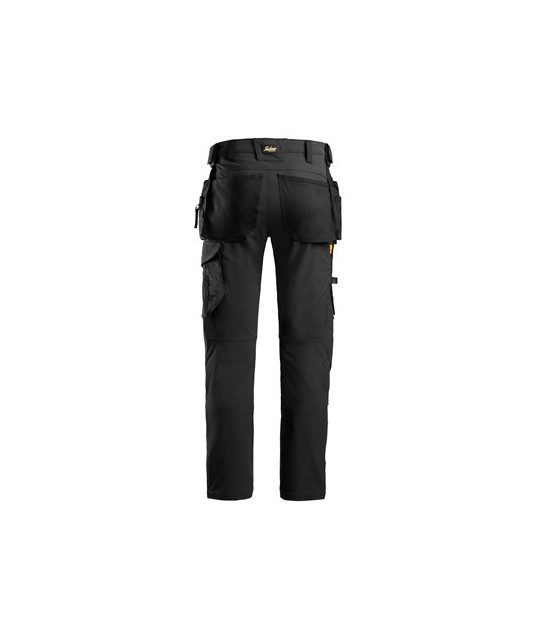 Stretch work trousers with holster pockets