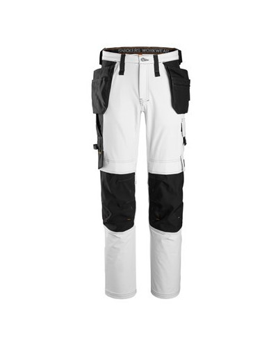 Stretch work trousers with holster pockets