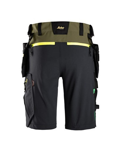 Stretch shorts with removable holster pockets