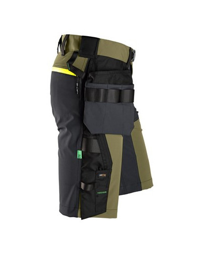 Stretch shorts with removable holster pockets
