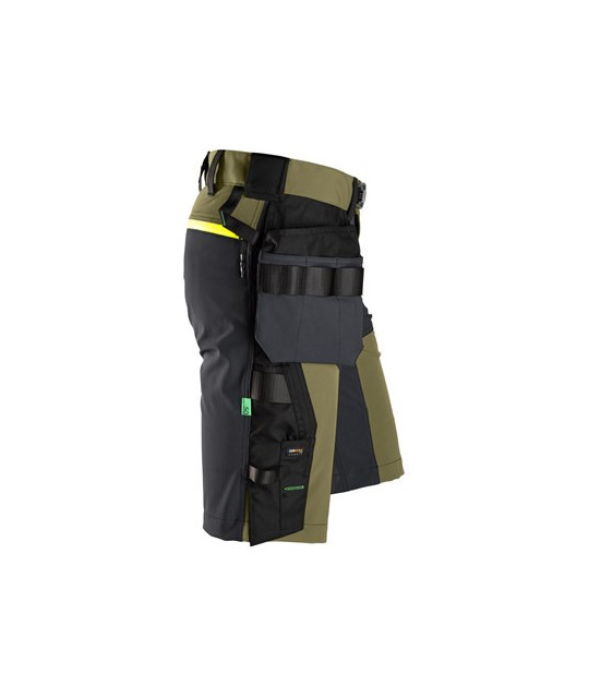 Stretch shorts with removable holster pockets
