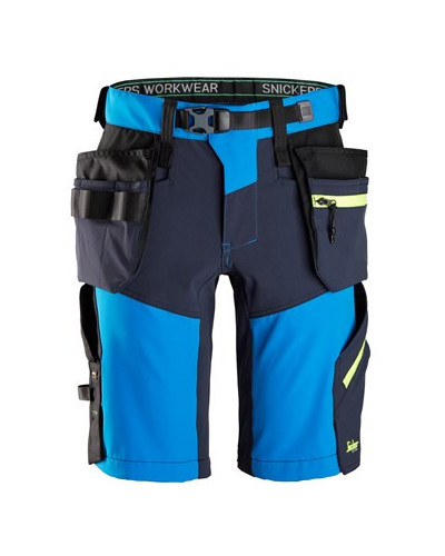 Stretch shorts with removable holster pockets