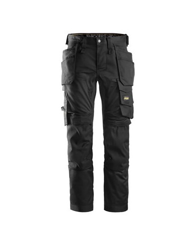 Stretch pants with holster pockets