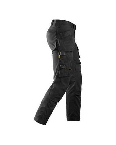 Stretch pants with holster pockets