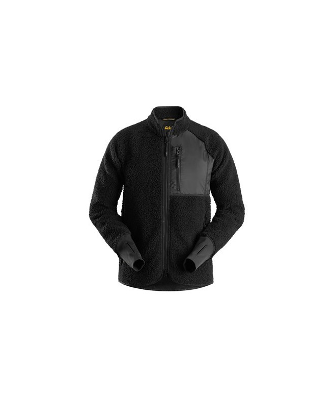 Teddy jacket with full-length zipper