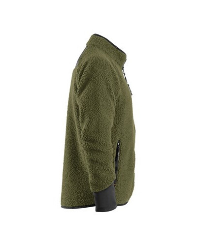 Teddy jacket with full-length zipper