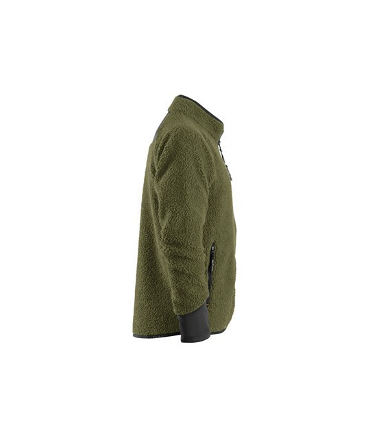 Teddy jacket with full-length zipper