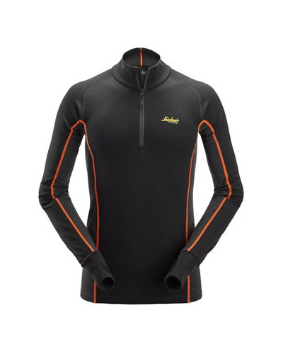 Stay Warm base layer sweater ½ zip in merino wool