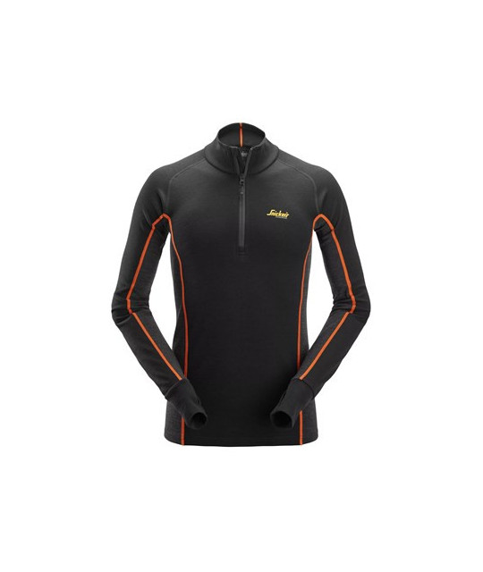 Stay Warm base layer sweater ½ zip in merino wool