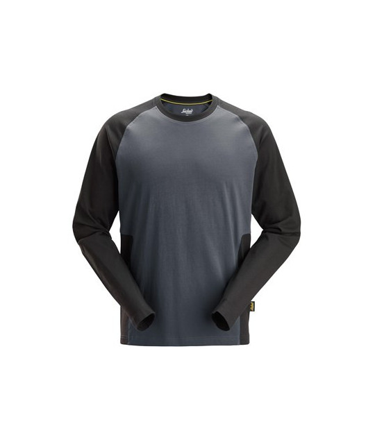Snickers Workwear Tvåfärgad långärmad t-shirt