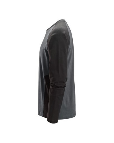 Two-tone long-sleeved t-shirt