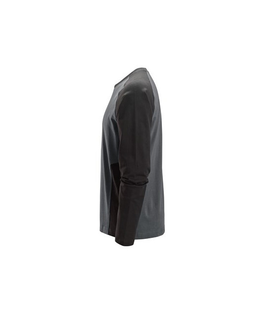 Two-tone long-sleeved t-shirt