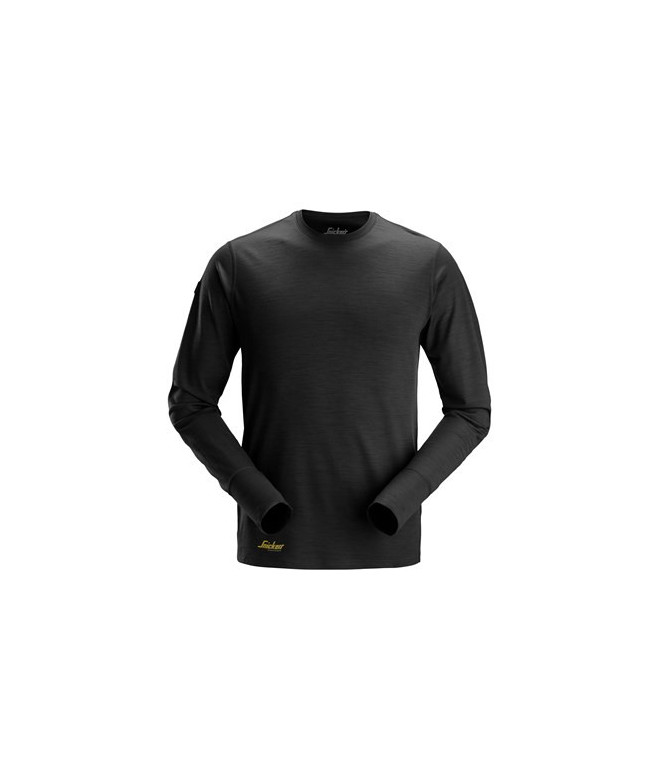 Long-sleeved wool t-shirt