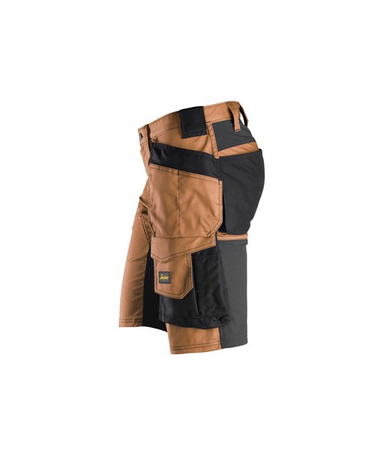 Stretch work shorts with holster pockets