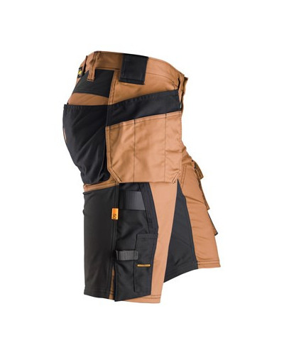 Stretch work shorts with holster pockets