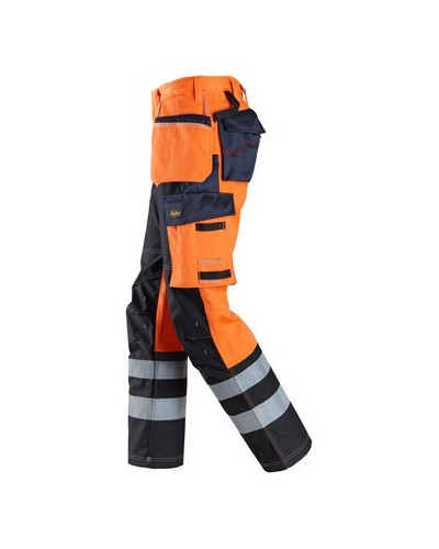 Snickers Workwear Byxa med förstärkt framsida av benet, hölsterfick...