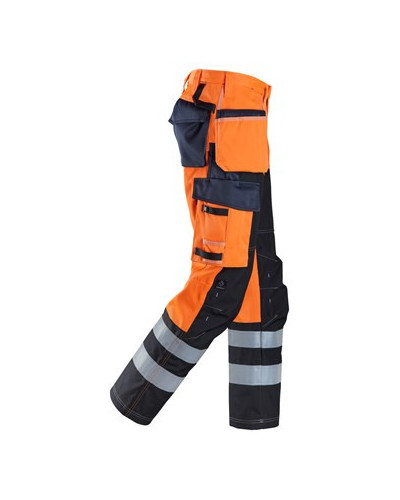 Snickers Workwear Byxa med förstärkt framsida av benet, hölsterfick...