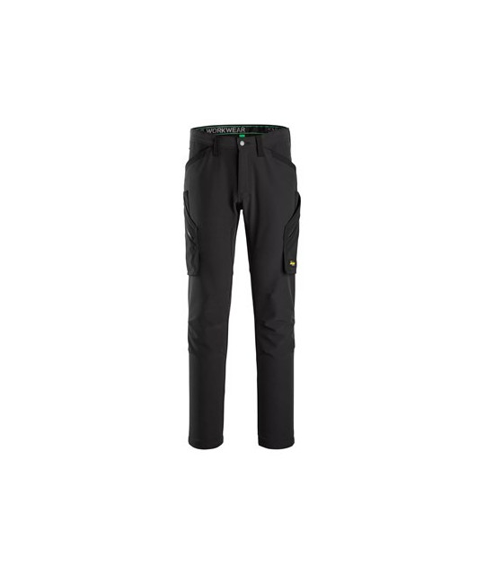 Stretch work trousers without knee pockets
