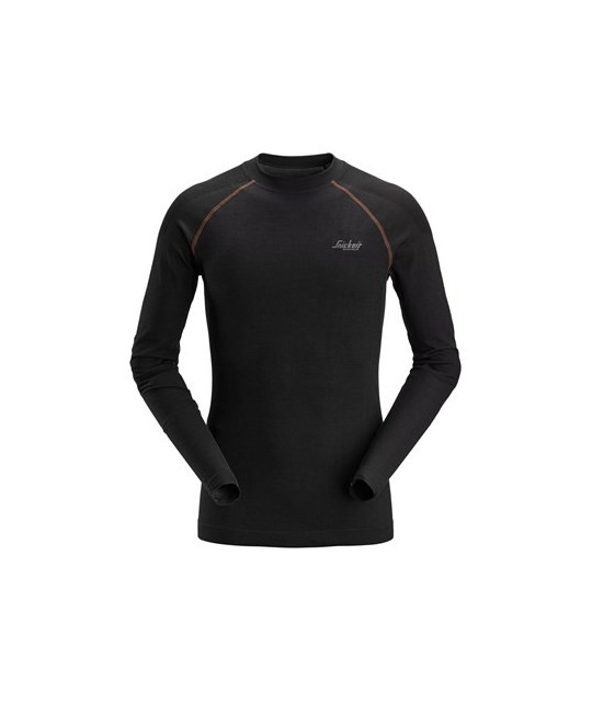 Snickers Workwear Seamless Base Layer Heat Regulating Wool Top