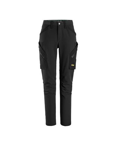 Stretch trousers without knee pockets, women's