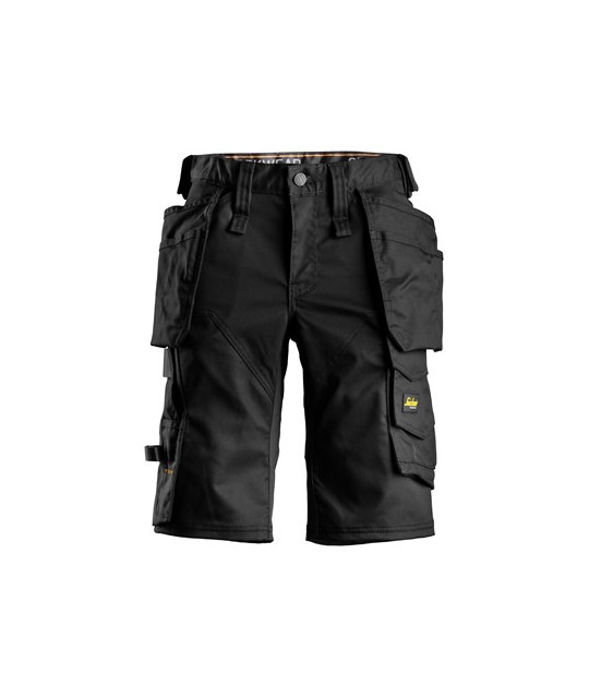 Stretch shorts with holster pockets, women's model