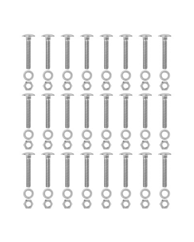 Monteringssats 6steg bryggstege
Resevdels monteringsats innehåller:
24st 6x40mm skruv,
24st M6 mutter,
24st brickor.
