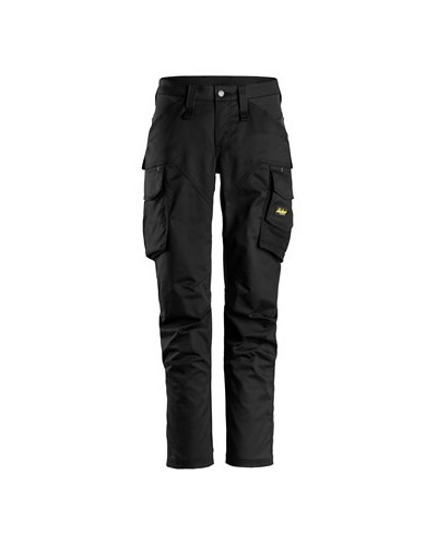 Women's stretch trousers, without knee pockets